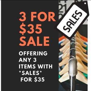 3 for $35 sales